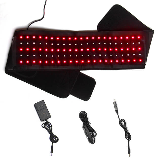 660&880nm LED Infrared Red Light Therapy Back Waist Foot Wrap Belt Pain  Relief
