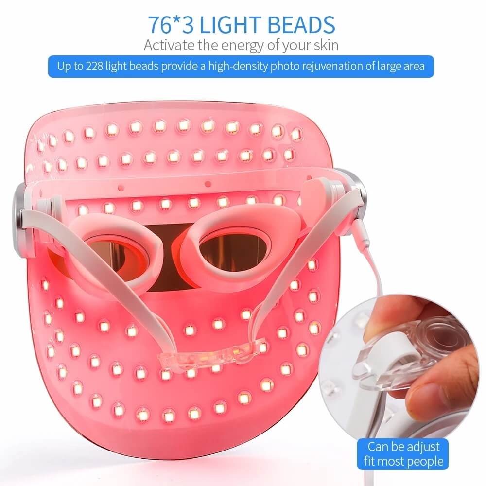 Facial LED Mask Photon Therapy Beauty Device belt