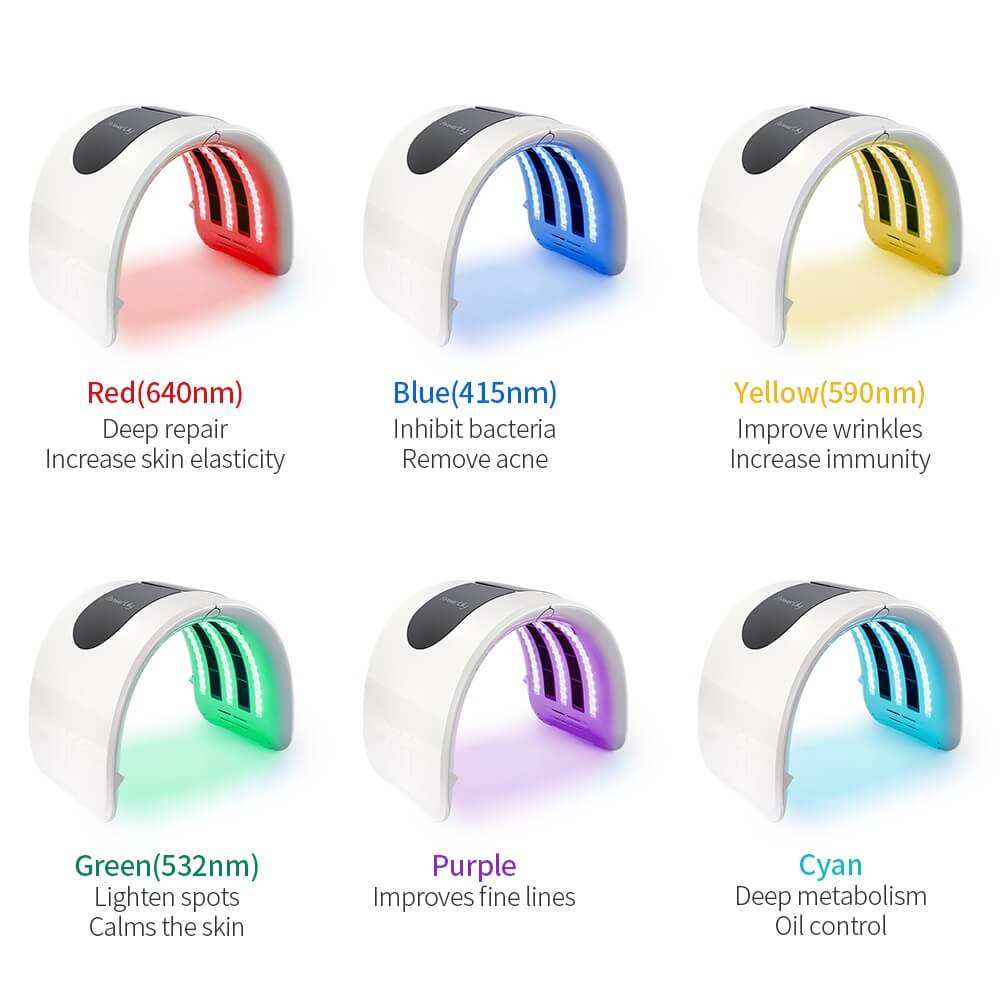 Heating SPA PDT 7 Color LED Light Therapy for face