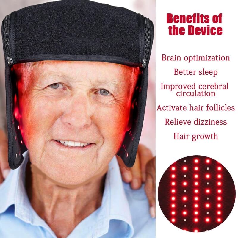 LED Red Light Infrared Hat thin hair comb