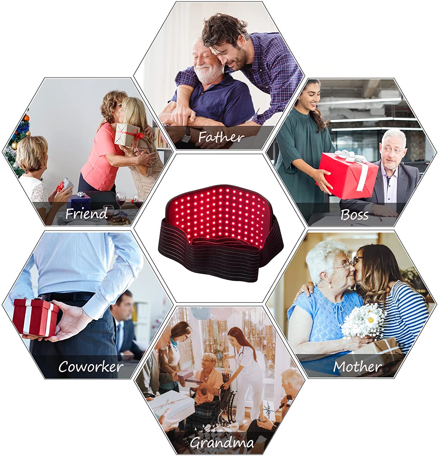 LED Red Light Therapy Belt Pad for Pain Relief devices