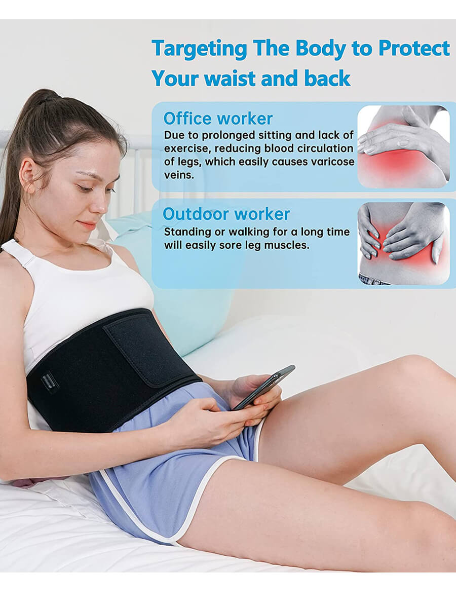 LED Red Light Therapy Belt Pain Relief Slimming Wrap at home