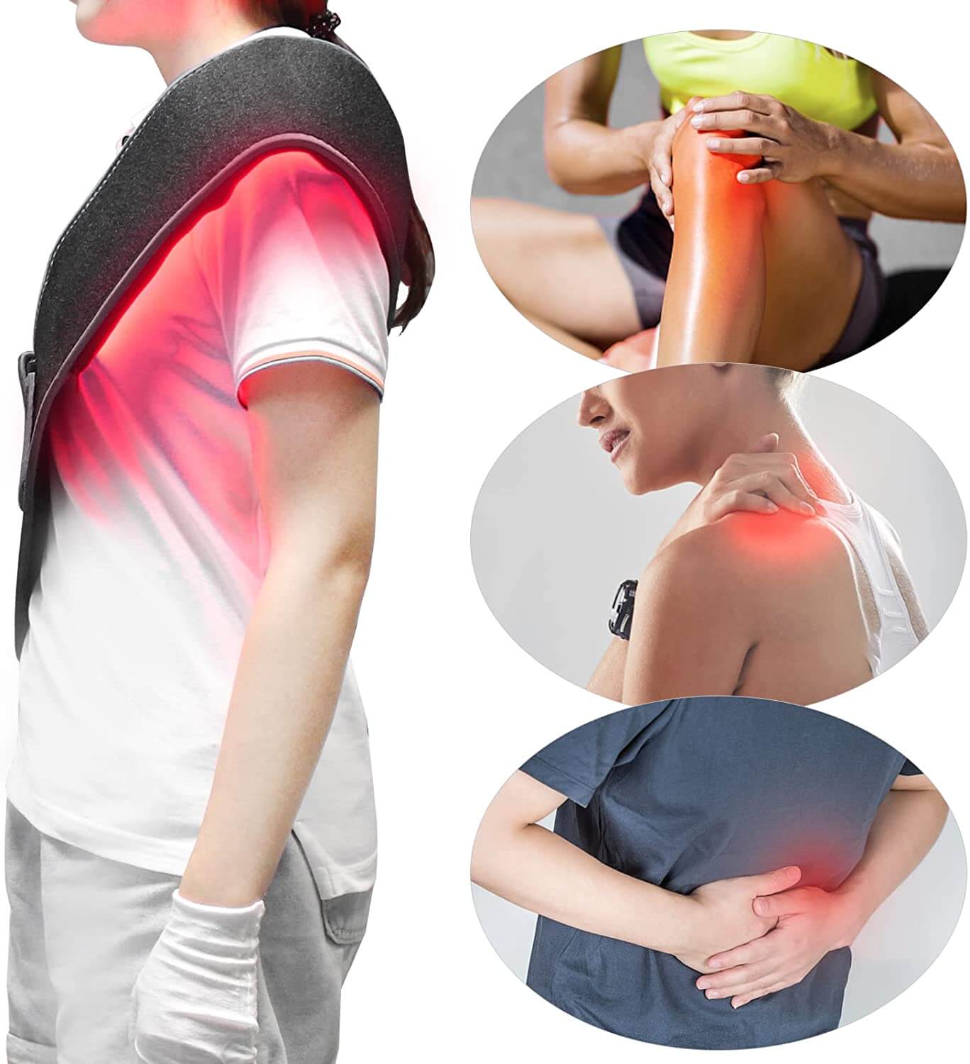 LED Red Light Therapy Belt Pain Relief Slimming Wrap for shoulder