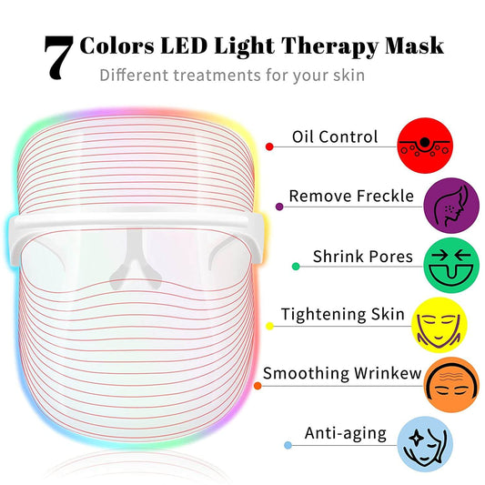 Photon LED Light Facial Mask 7 colors