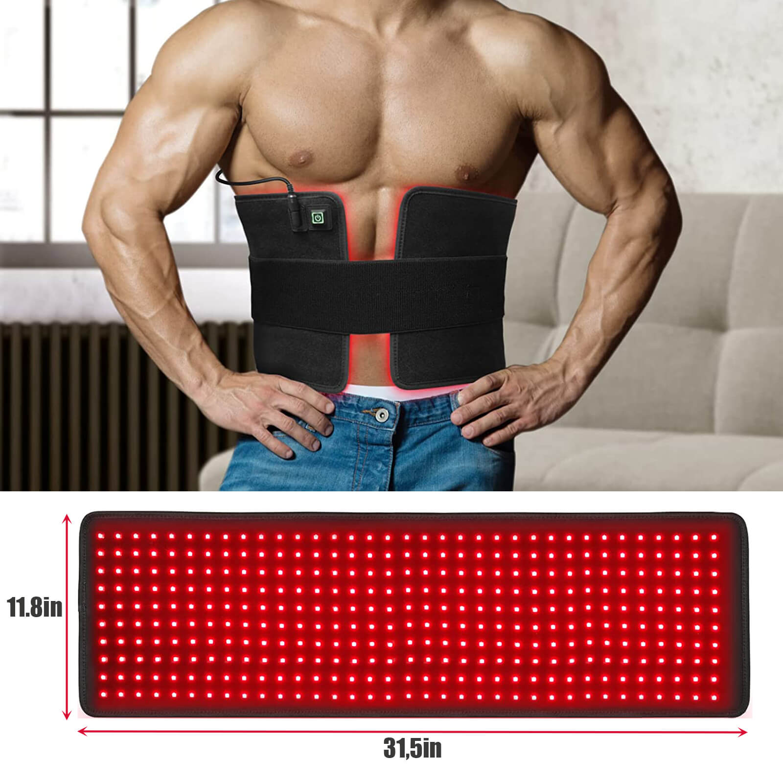 Infrared best sale waist belt